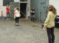 Beim Seilhüpfen
